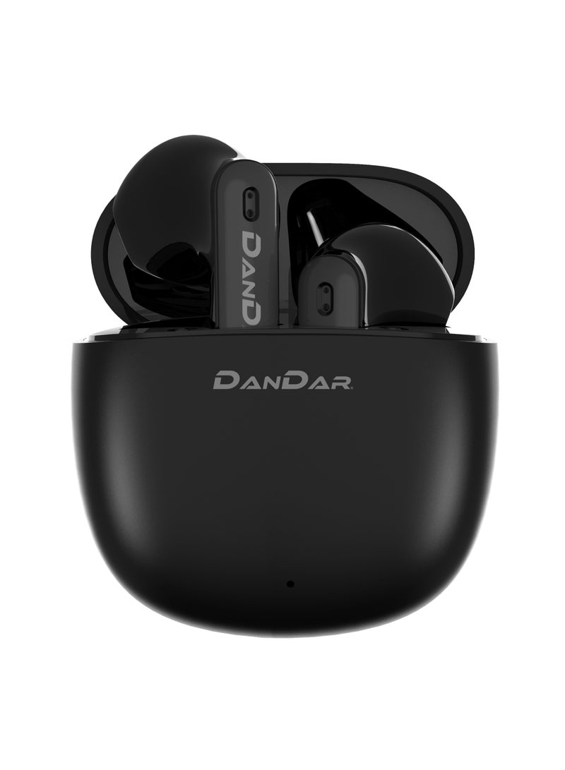 داندر سماعات أذن Dandar Wave مكالمات واضحة للغاية مع ميكروفون عالي الدقة، صوت جهير ناعم، وقت تشغيل يصل إلى 20 ساعة، أحدث BT 5.3 - لمسة ذكية، خفيفة الوزن ومريحة - Image 3