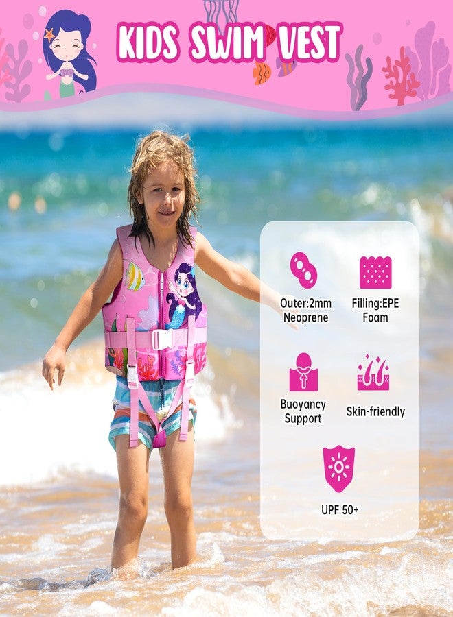 Welebar Kids Swim Vest, Toddler Floaties with Adjustable Safety Strap Swimming Aids Child Float Swimsuit for Boys and Girls Age 2-10 Years Old/22-88lbs - Image 2