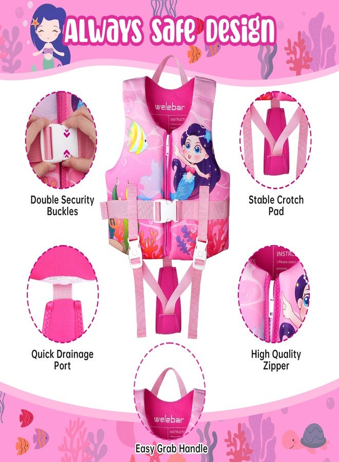 Welebar Kids Swim Vest, Toddler Floaties with Adjustable Safety Strap Swimming Aids Child Float Swimsuit for Boys and Girls Age 2-10 Years Old/22-88lbs - Image 4