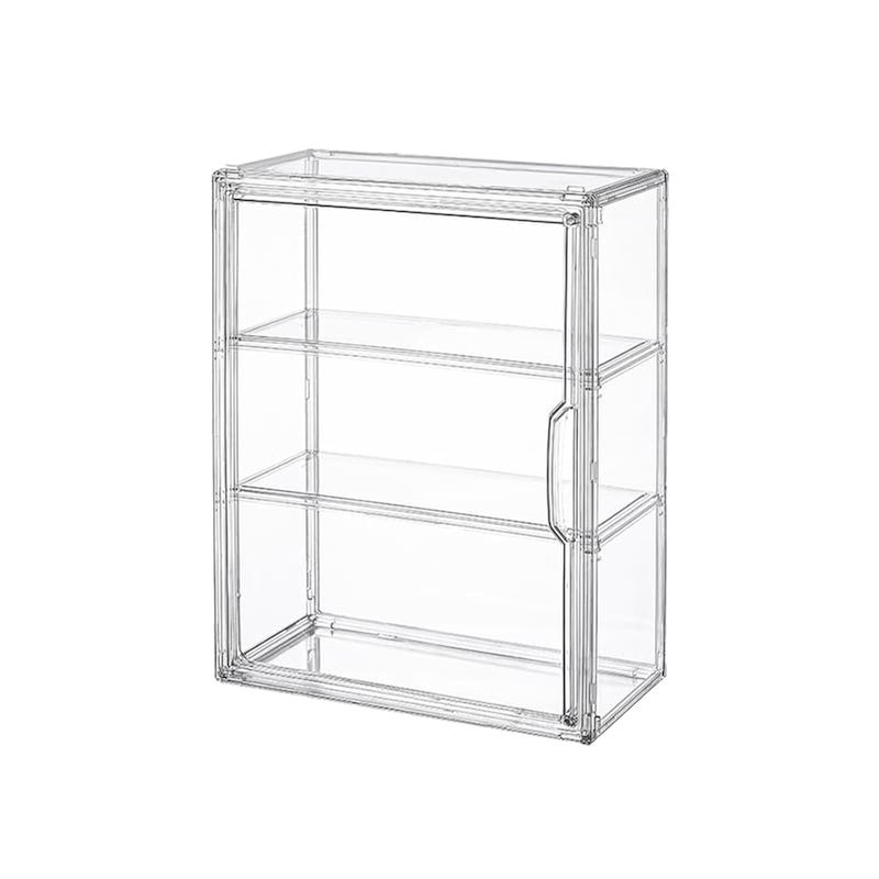 BOHOIDEE 3 Tiers Clear Display Case for Figures, Acrylic Storage Organizers Box with Magnetic Door, Wall-Mounted Dustproof Showcase for Collectibles Action Figure(2PACK Wall-Mounted Medium) - Image 1