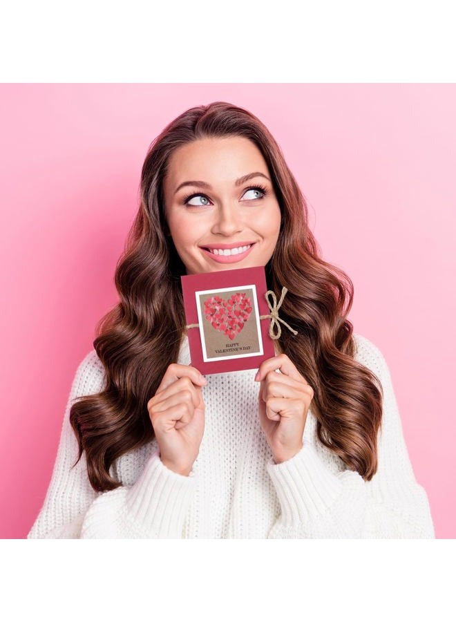 Skyygemm Valentine's Day Gift Card Sleeves 5 Card Slots Valentine's Day Gift Card Holder Book Holiday Money Book for Valentine' Day Birthday Holiday Ornament - Image 4