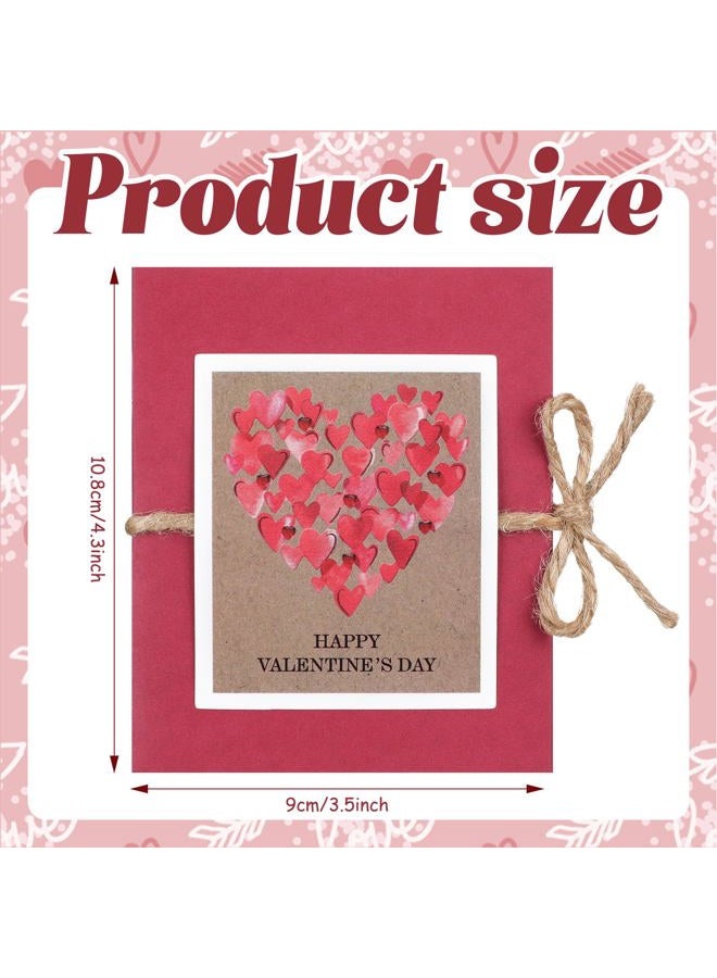 Skyygemm Valentine's Day Gift Card Sleeves 5 Card Slots Valentine's Day Gift Card Holder Book Holiday Money Book for Valentine' Day Birthday Holiday Ornament - Image 2