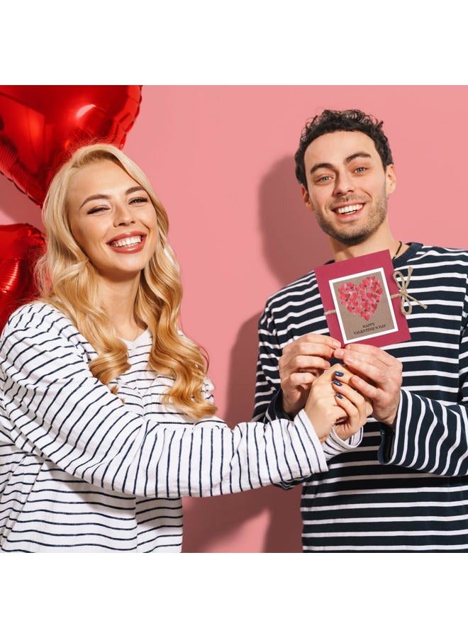 Skyygemm Valentine's Day Gift Card Sleeves 5 Card Slots Valentine's Day Gift Card Holder Book Holiday Money Book for Valentine' Day Birthday Holiday Ornament - Image 5