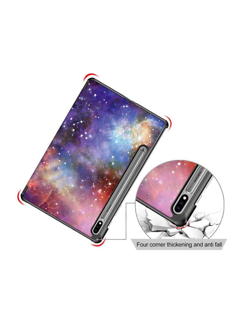 Zikra Slim Leather Tri-Fold Case for Samsung Galaxy Tab S8 Plus 5G, 12.4" Cover for Galaxy Tab S8p/S7p/S7FE with Auto Sleep/Wake and Magnetic Stand. - Image 5