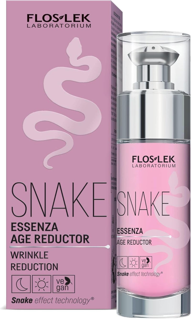 FLOSLEK Age Reducing AntiWrinkle Day Night Face Serum with Snake Venom and Peptides 30g Reduces Signs Of Ageing Based on Innovative Neuropeptide Skin Care Expert for all Skin Types