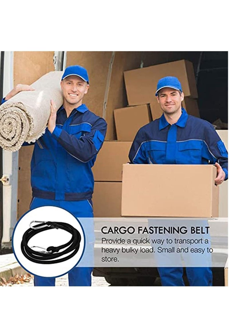 1.5 Meter Bungee Cord with Carabiner Hook Heavy Duty Straps Elastic Rope Locks - Image 3