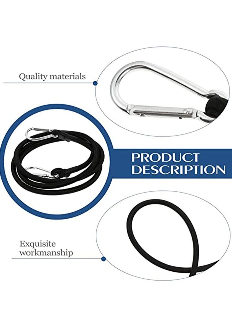 1.5 Meter Bungee Cord with Carabiner Hook Heavy Duty Straps Elastic Rope Locks - Image 4