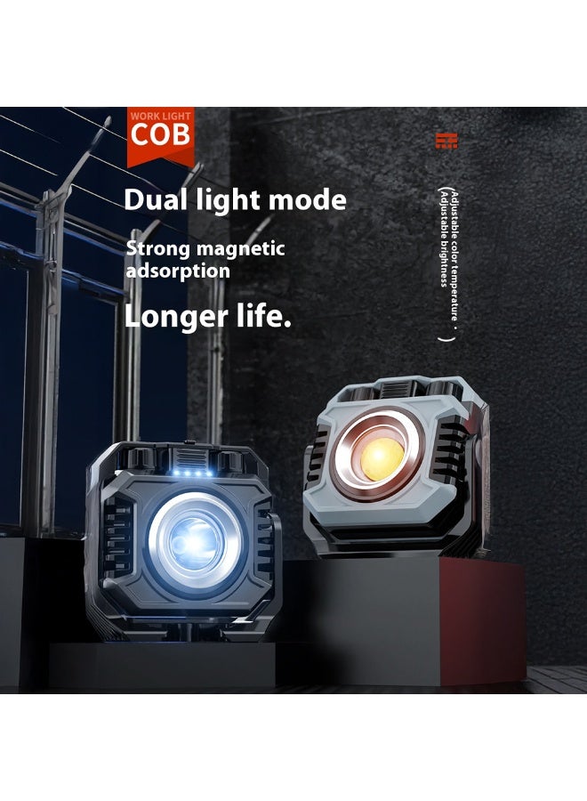 توبيز مصباح عمل LED CPL-T43 من Toby's، ضوء ثابت قابل للتعتيم، مغناطيسي، قابل لإعادة الشحن، مصباح LED قابل للحمل، خفيف الوزن، لإصلاح السيارات، للتخييم المنزلي والأنشطة الخارجية - Image 3