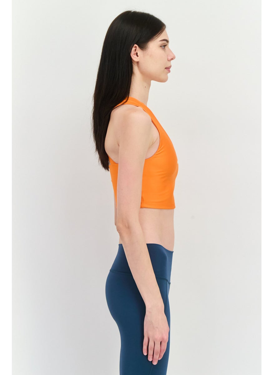 PUMA Women Tight  Fit Sleeveless Outdoor Tank Top, Orange  - Image 2