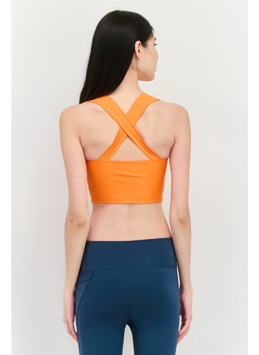 PUMA Women Tight  Fit Sleeveless Outdoor Tank Top, Orange  - Image 3