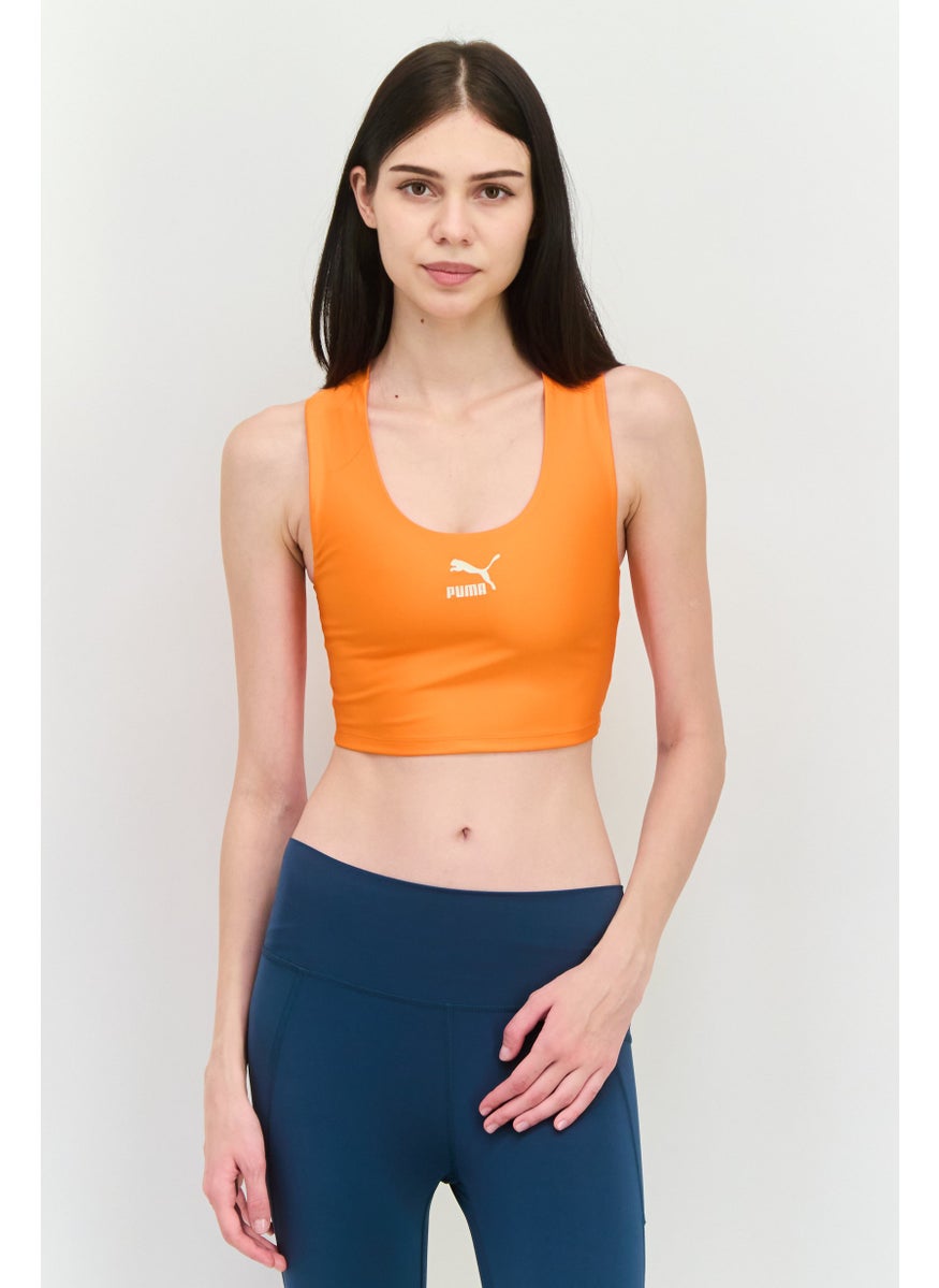 PUMA Women Tight  Fit Sleeveless Outdoor Tank Top, Orange  - Image 1