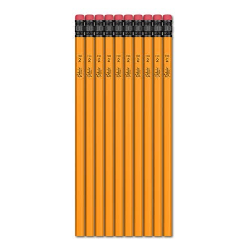 iScholar No. 2 Yellow Pencils with Erasers, 1 pack of 10 Pencils, Yellow (33310) - Image 2