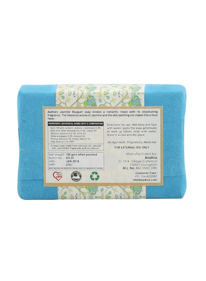 Aadiva Aadiva Soap Gift Box for her Jasmine Bouquet, Indian Lotus& Himalayan Rose Combo Of 3  - Image 5