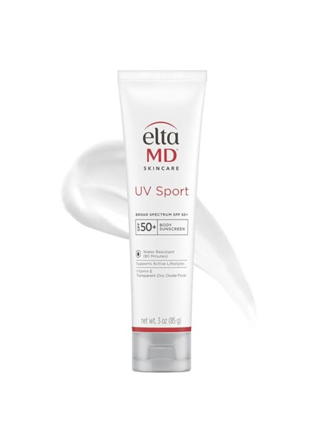 EltaMD UV Sport Sunscreen Lotion SPF 50 Face and Body Sunscreen SPF 50 Water Sweat Resistant Zinc Oxide Formula for Active Lifestyles 3 oz - Image 1