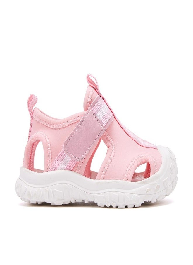 BMCiTYBM Baby Sandals Closed Toe Water Sandals Infant Boy Girl Lightweight Summer Shoes Non-Slip First Walking Sneakers 6 9 12 18 24 Months Pink Size 6-12 Months Infant - Image 1
