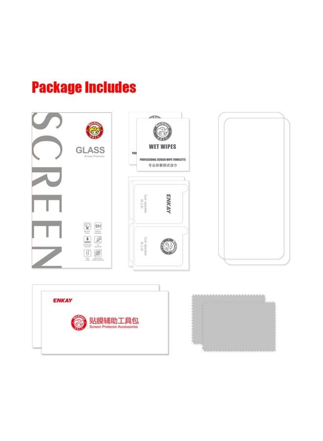 Green Tiger 2 PCS Xiaomi Redmi Note 11 ENKAY Hat Prince 0.26mm 9H 2.5D Curved Edge Tempered Glass Screen Protector - Image 2