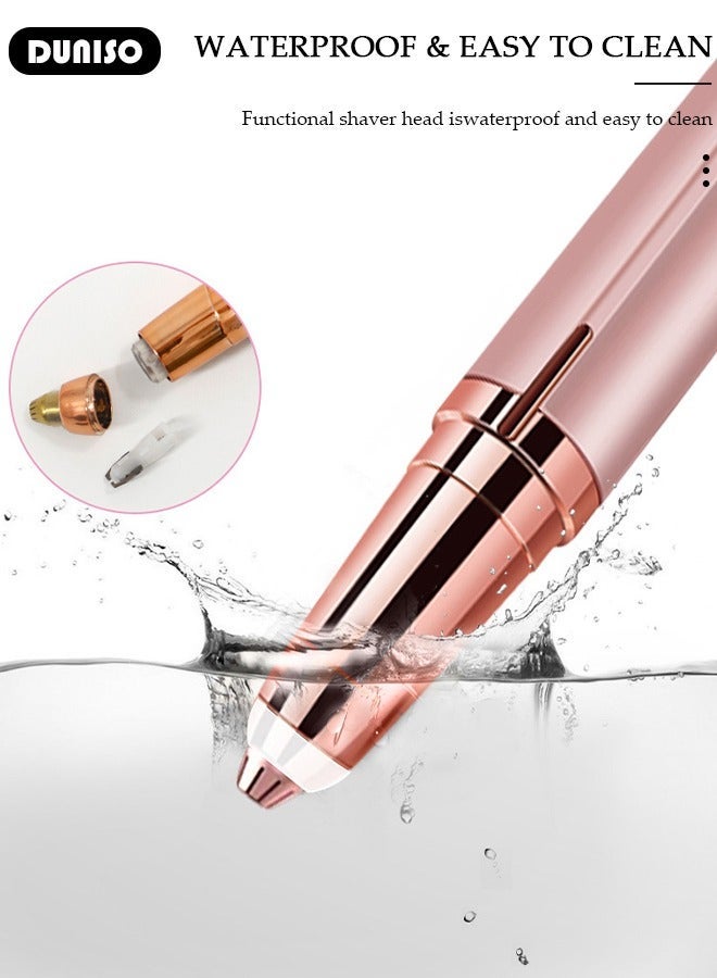 DUNISO USB Electric Hair Remover, Well Packing Facial Hair Remover for Women, Lady Gift, Women's Painless Hair Remover, Rechargeable Body Face Hair Shaver Razor for Nose, Lips, Armpit, Bikini - Image 5