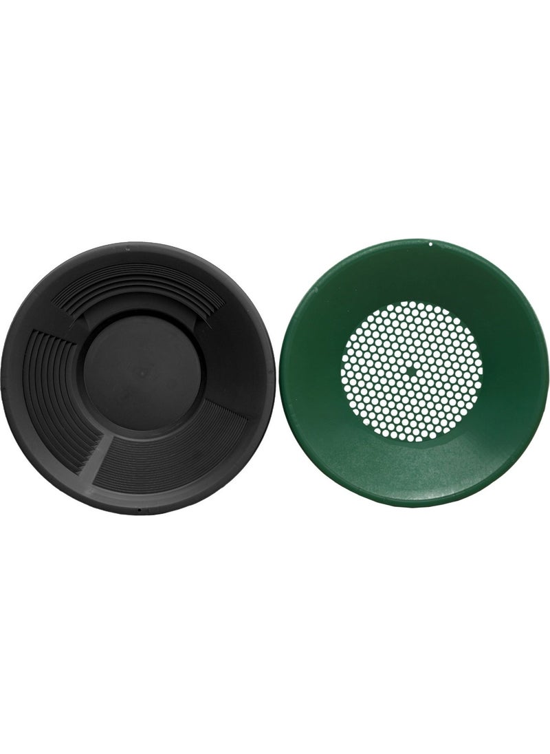 Silimo Black Gold Pan Gold Sieve Pan Set - Gold Pan Gold Pan Strainer Gold Finding Washing Search  - Image 4