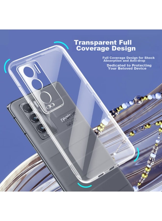 Freeson Compatible With Realme Gt غطاء هاتف، حماية كاملة رفيعة مضادة للصدمات غلاف ناعم من TPU الشفاف ، شفاف - Image 3