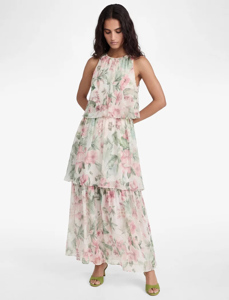 KOTON Floral Chiffon Dress