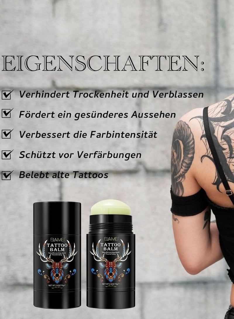 Elaimei Tattoo Balm Butter 75g Tattoo Care Balm for Before During & Post Tattoo Safe Natural Tattoo Aftercare Cream to Promote Skin Healing Tattoo Brightening Treatment - Image 4