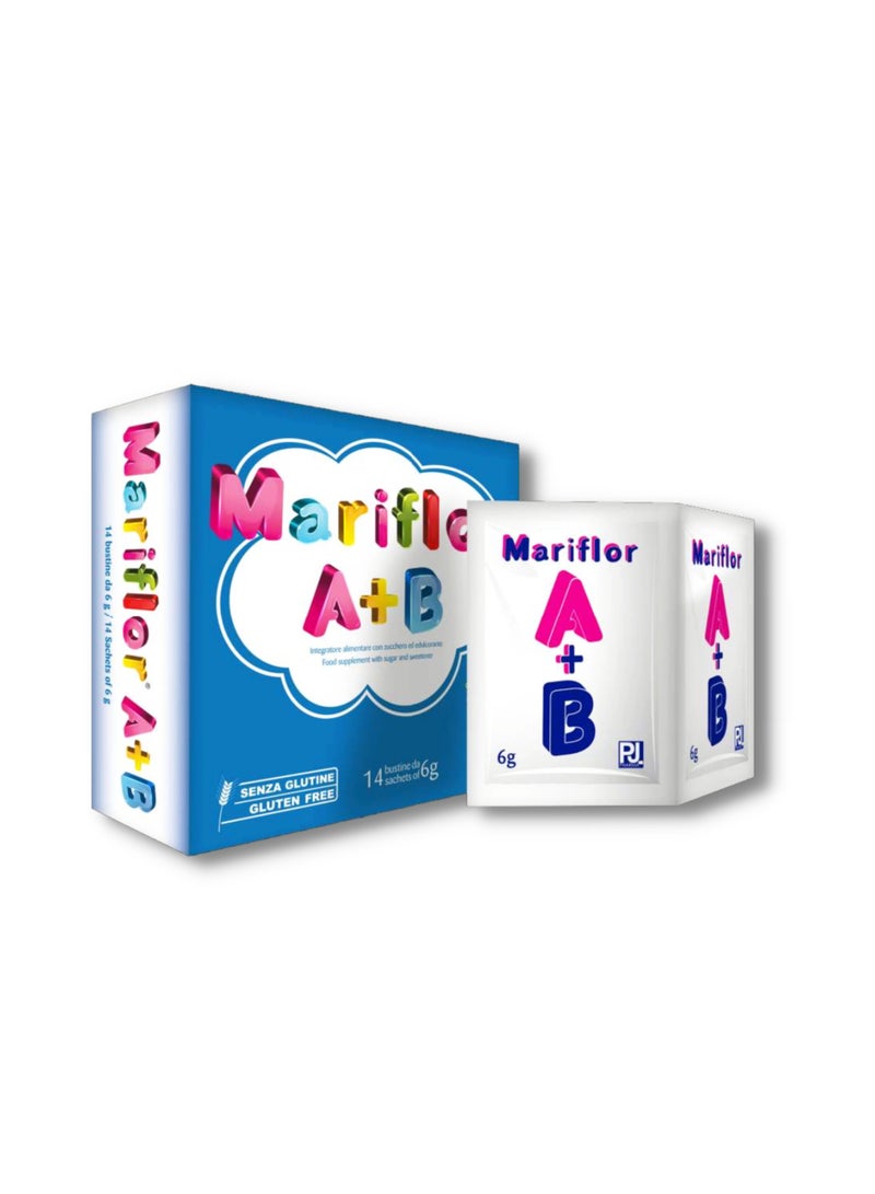 PJ PHARMA Mariflor A + B Food Supplement 14 Sachets - Image 1