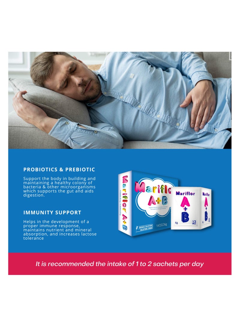 PJ PHARMA Mariflor A + B Food Supplement 14 Sachets - Image 2