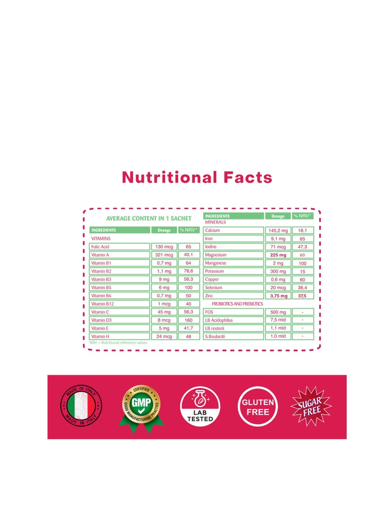 PJ PHARMA Mariflor A + B Food Supplement 14 Sachets - Image 5