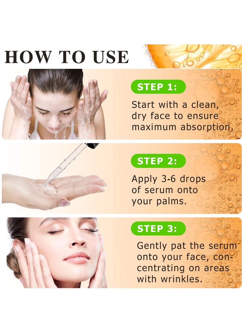 ATOANY - 60ml 20% Vitamin C Serum with Vitamin E and Ferulic Acid Serum for Face and Neck Boost Skin Collagen Hydrate and Plump Skin Reduce Fine Lines Anti Aging and Wrinkle Facial Serum - Image 1