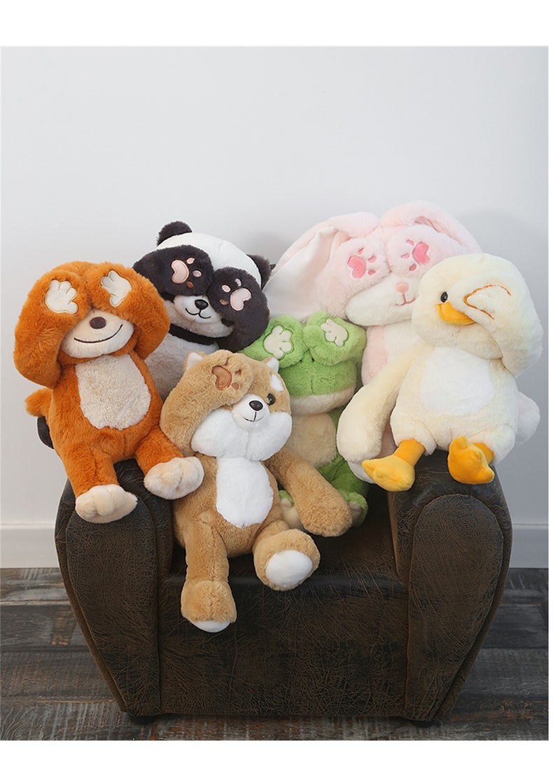 30cm Eye Covering Interchangeable Action Monkey Plush Toy - Image 4