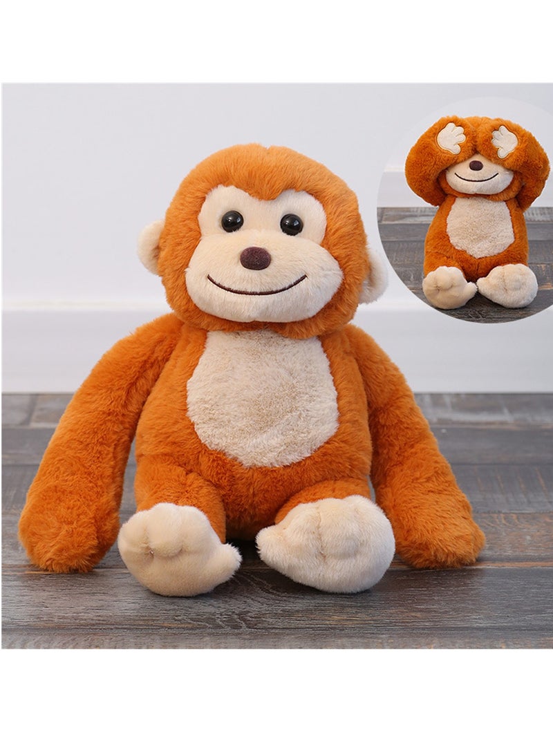 30cm Eye Covering Interchangeable Action Monkey Plush Toy - Image 2
