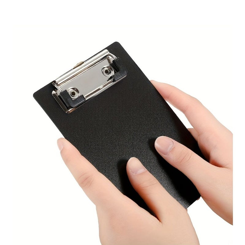 Mini Plastic Clipboard Set Of 5 With Profile Clip For Memo Notes Receipts And Tickets - Image 3