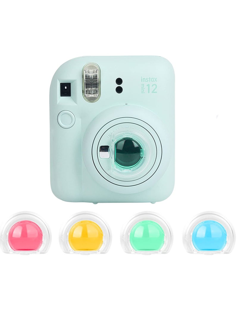 SYOSI Lens Filter for Instax Mini 12, 4 Color Close-Up Lens Filter Compatible with Fujifilm Instax Mini 12 Instant Camera, Fuji instax Mini 12 Camera Lens Accessories - Image 1