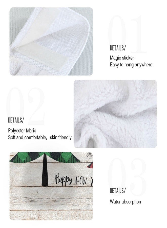 Kcldeci Christmas Tree Hanging Towels with Loop - Soft, Thick Hand & Dish Towels for Kitchen & Bathroom - Image 5