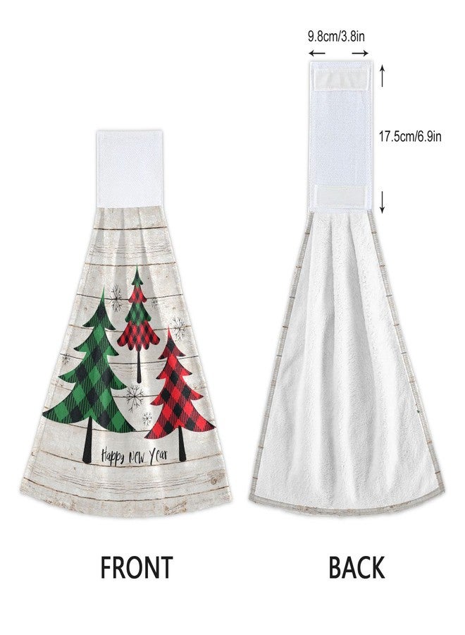 Kcldeci Christmas Tree Hanging Towels with Loop - Soft, Thick Hand & Dish Towels for Kitchen & Bathroom - Image 4