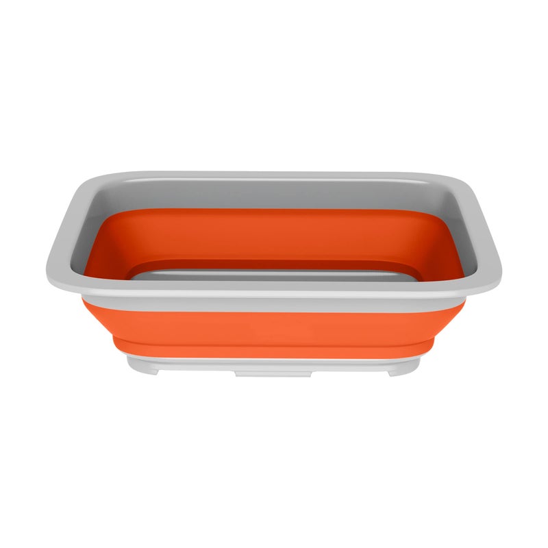 Wakeman Collapsible Ice Bucket  727Liter Portable Outdoor MultiUse Basin Dish Tub and Storage Basket for Camping and Tailgating by Wakeman Orange 