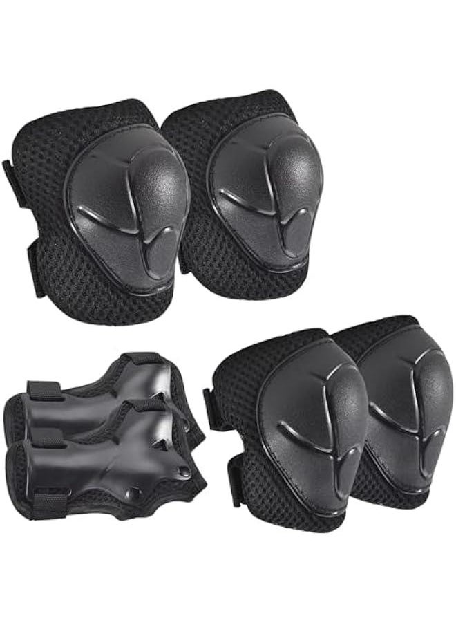 null - Knee Pads for Kids Knee Pads and Elbow Pads Toddler with Wrist Guards for Girls Boys 3 in 1 for Skating Cycling Bike Scooter - Image 1