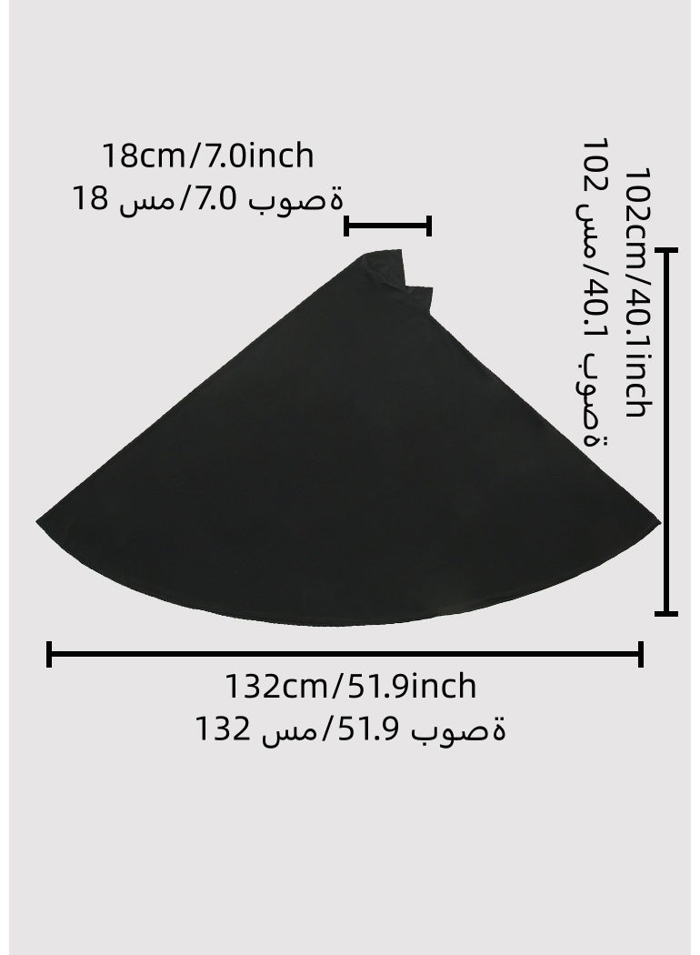 النساء الحجاب الشرق الأوسط وشاح لون صلب وشاح طويل مريحة توربان الرأس يمكن أن تغطي الجسم بأكمله - Image 5