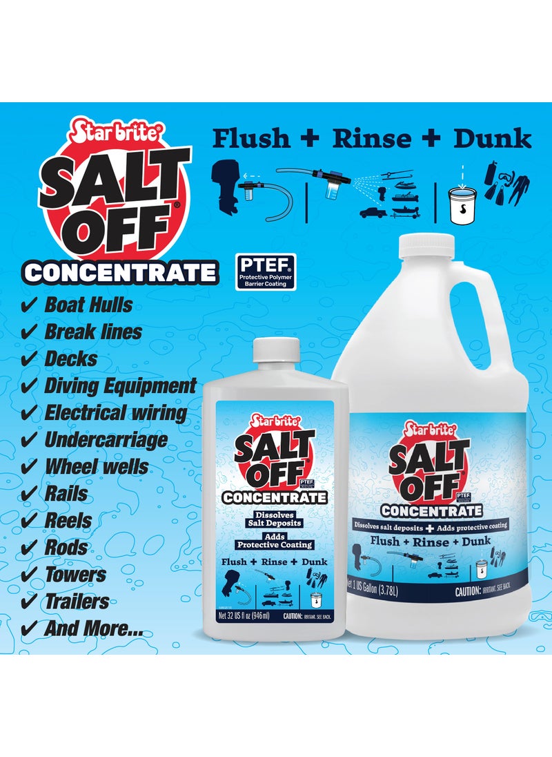 Star Brite STAR BRITE Salt Off Concentrate - 1 Gallon - Ultimate Salt Remover Wash & Marine Engine Flush for Boats, Vehicles, Trailers, and More (093900N)  - Image 2