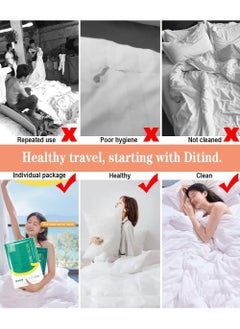 Generic Pillowcase SetsDisposable Bed Sheets, 4-Piece Portable Disposable Sheet Ready to use Disposable Bedding Set  - Image 3