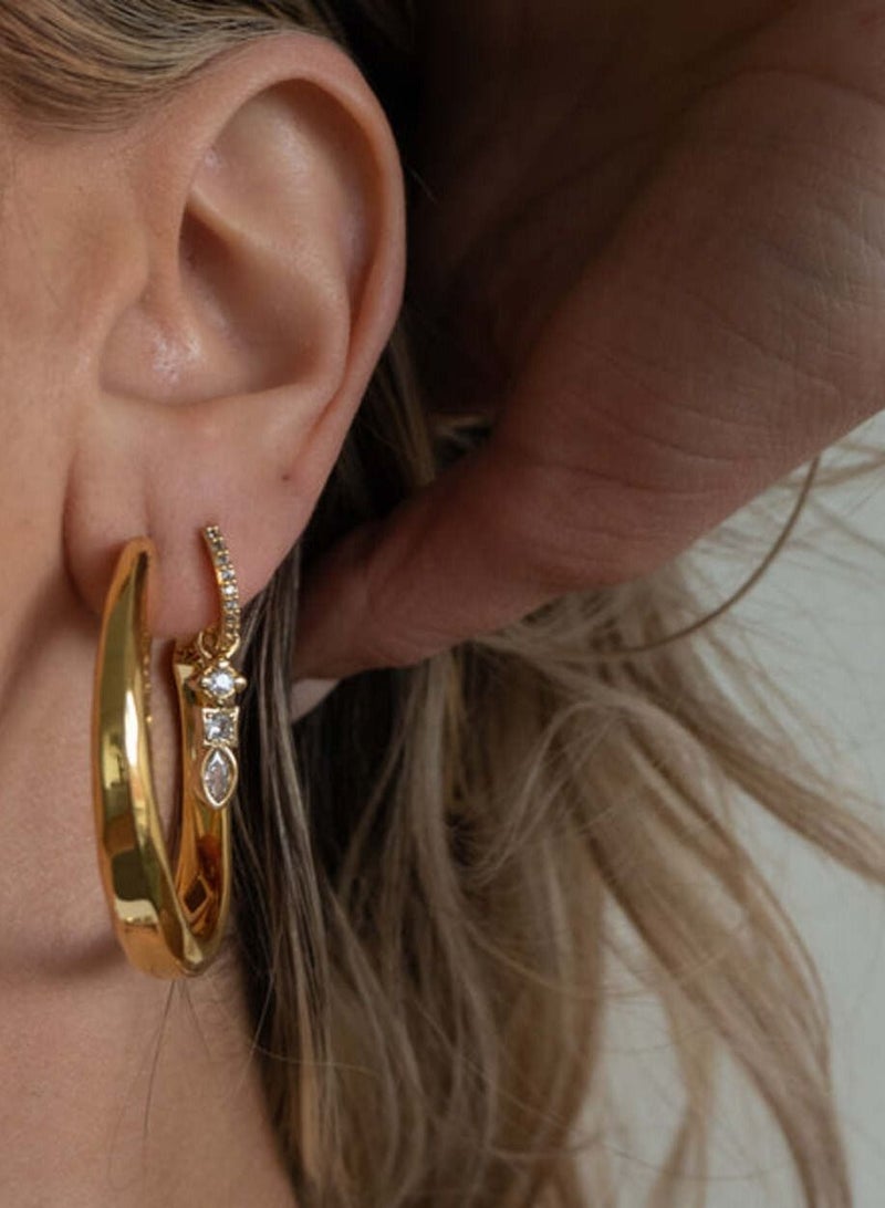LUV AJ Architectural Statement Hoops-Gold - Image 3