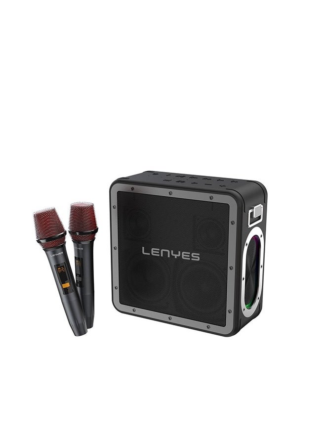 Lenyes - Lenyes Outdoor Ktv Speaker Two Microphones S823 - Image 1