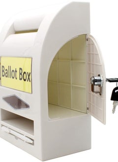PARTNER Suggestion Box, Donation Box, Post Box, Comment Box, Lock and Pen for Wall or Countertop, 6 Replaceable Labels  - Image 3
