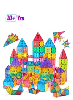 Jasonwell Magnetic Tiles Kids Magnetic Blocks Building Sets 3D Magnet Tile Building Blocks Toy Construction Educational Stem Toys Gifts For Toddlers Boys Girls 3 4 5 6 7 8 9 10 + Year Old  - Image 1