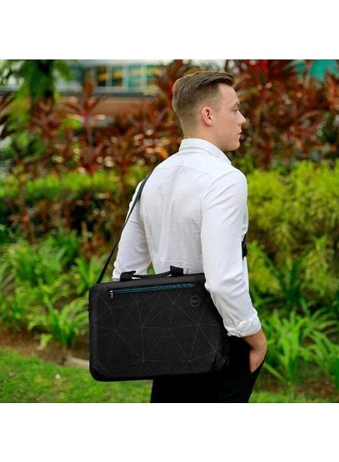 DELL Essential Leather Laptop Briefcase - 15.6 Inch Black - Image 5