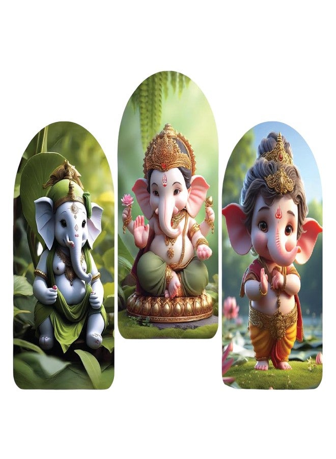Kaameri Bazaar Ganesha Wall Sculpture | Wooden Frame for Diwali Wall Decoration | Handcrafted Wall Hanging Art for Living Room, Bedroom & Hall | Elegant Home Decor Gift - Image 1