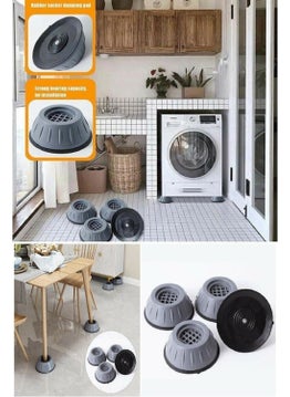 Megaw Washing Machine Anti-Vibration Non-Slip Suction Cup Stopper Set 4 pcs 