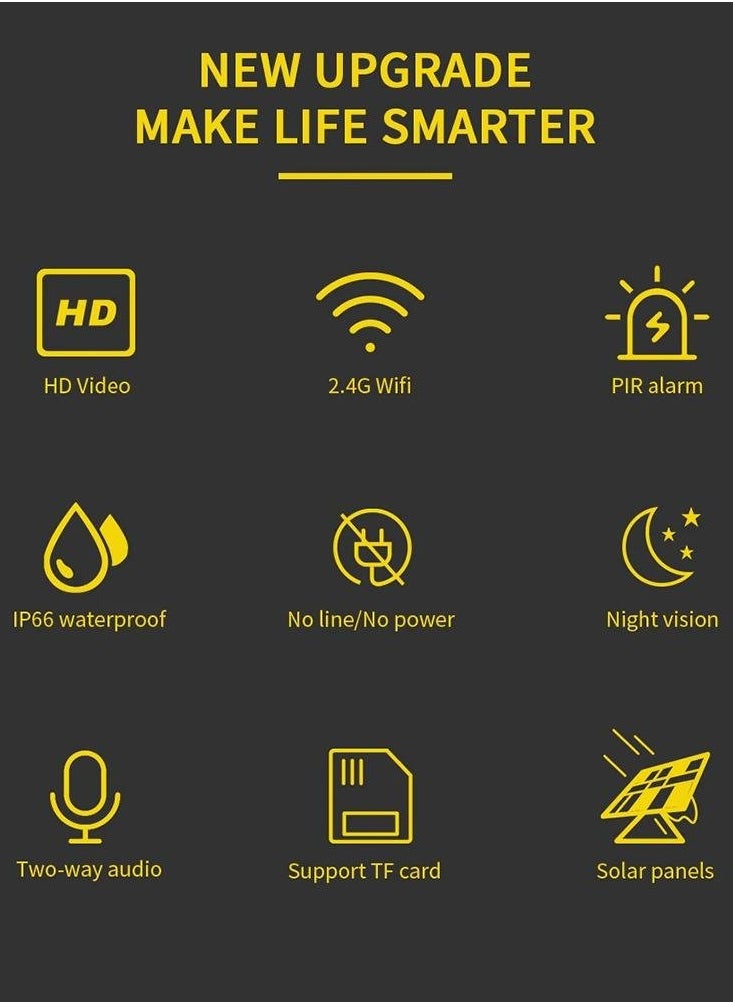 Crony CRONY RBX-S10 Low power 4G solar camera  5mp 1080P HD Solar Panel Outdoor Surveillance Waterproof CCTV Camera Smart Home Two-way Voice Intrusion Alarm  - Image 3