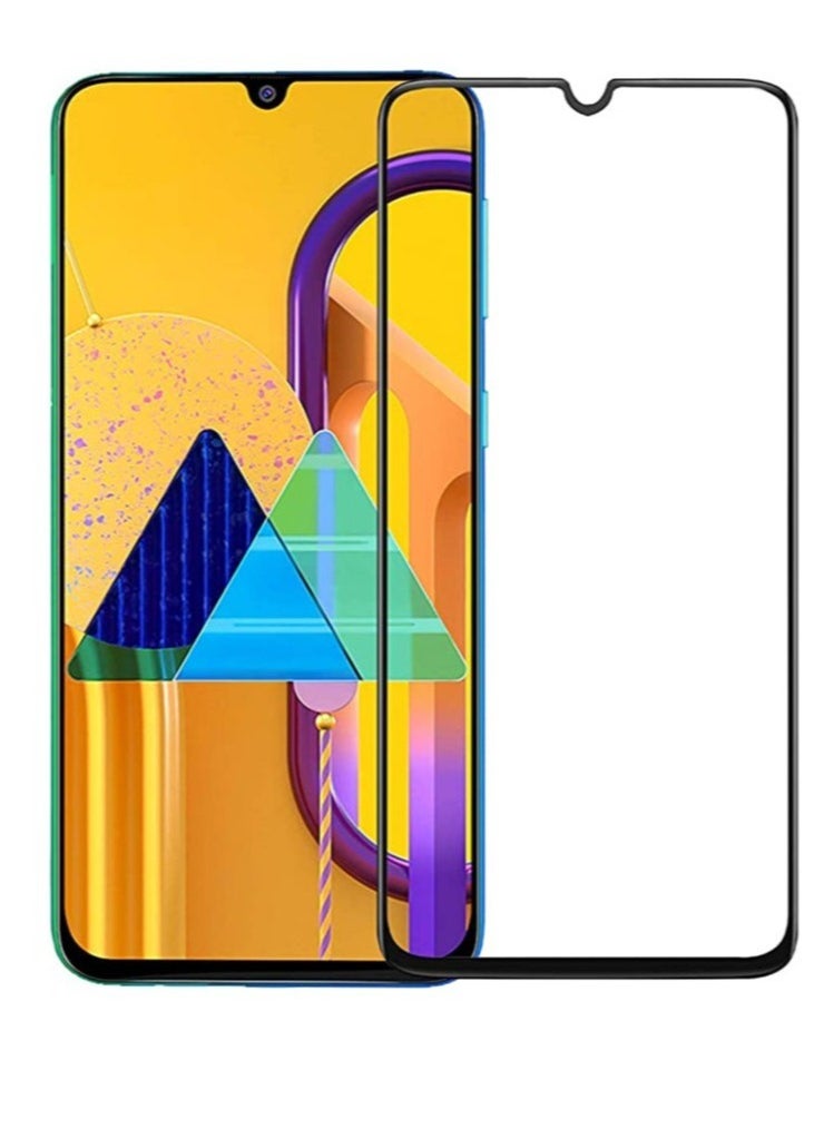 ELTRAZONE Screen Guard for Samsung Galaxy M30s / M30 / M31 / M21 / A30 / A30s / A50 / A50s Tempered Glass Screen Protector Full Glue Edge-to-Edge Gorilla Screen Protector  - Image 1