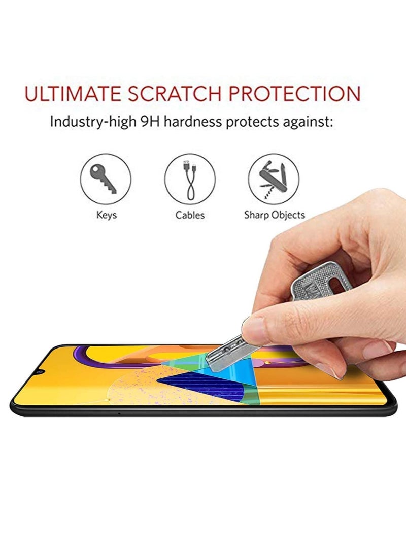 ELTRAZONE Screen Guard for Samsung Galaxy M30s / M30 / M31 / M21 / A30 / A30s / A50 / A50s Tempered Glass Screen Protector Full Glue Edge-to-Edge Gorilla Screen Protector  - Image 3